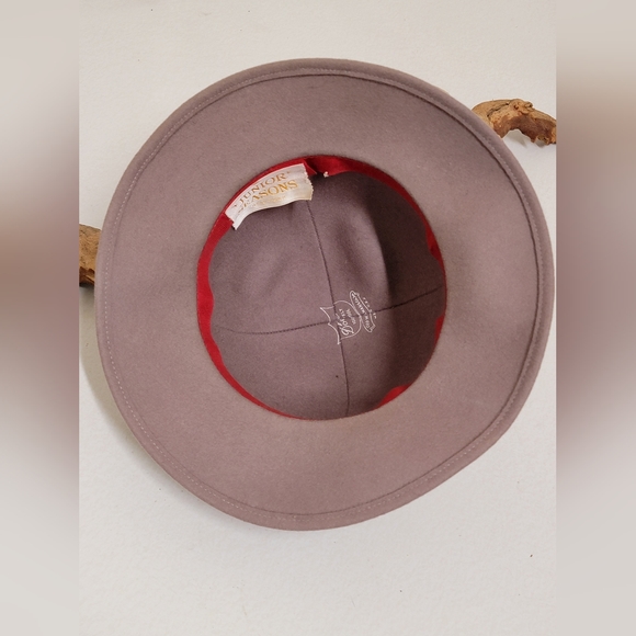 VINTAGE 100% WOOL HAT WITH WIDE BRIM - Picture 7 of 11